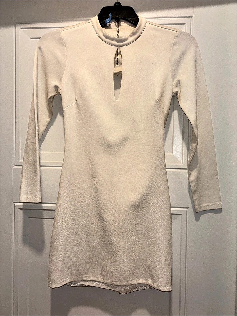 bebe Cream Cutout Mini Dress Size Small